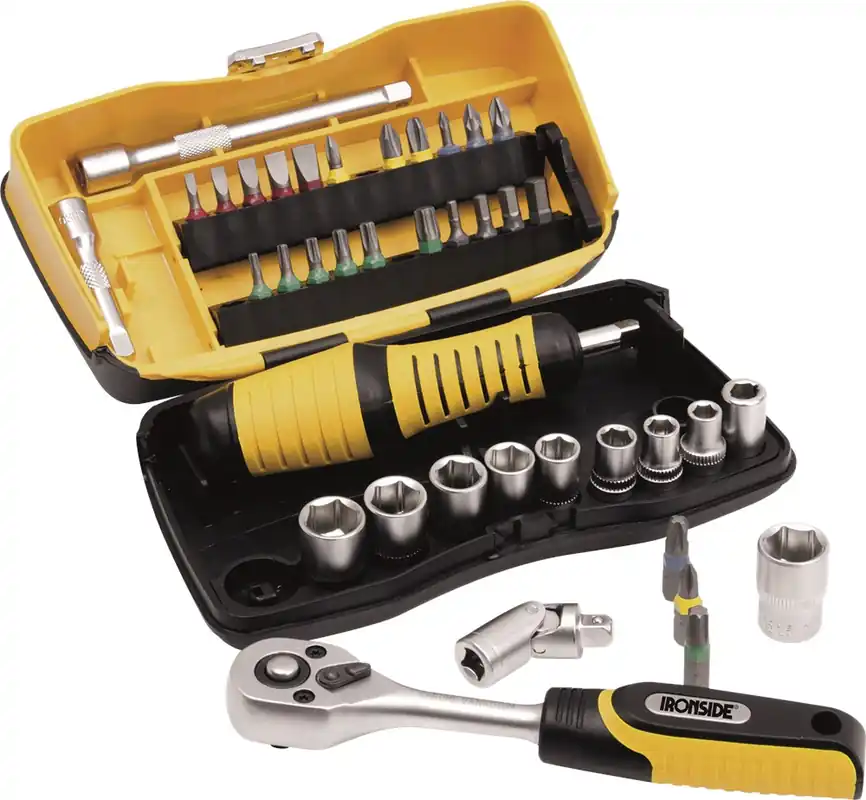 bit- en dopsleutelset ironside Speciale Aanbieding