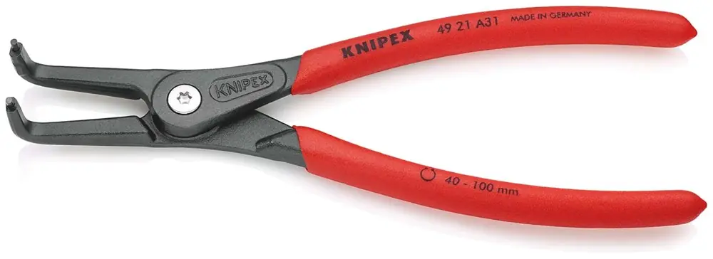 Gecertificeerd borgringtang gebogen knipex