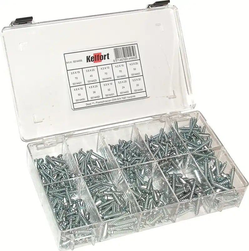 Aanbieding assortimentsdoos transparant kelfort