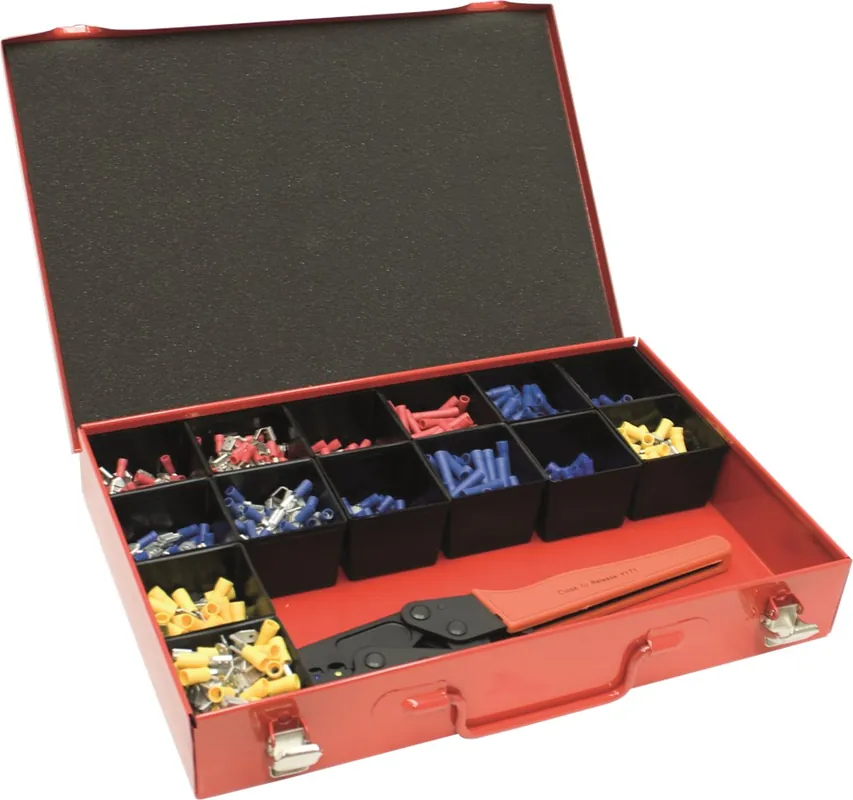 Finale Uitverkoop assortimentskoffer metaal rood kelfort