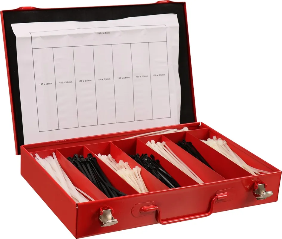 assortimentskoffer metaal rood kelfort Exclusieve Aanbieding