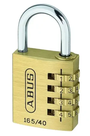 hangslot messing cijfercombinatie abus Weekendaanbieding