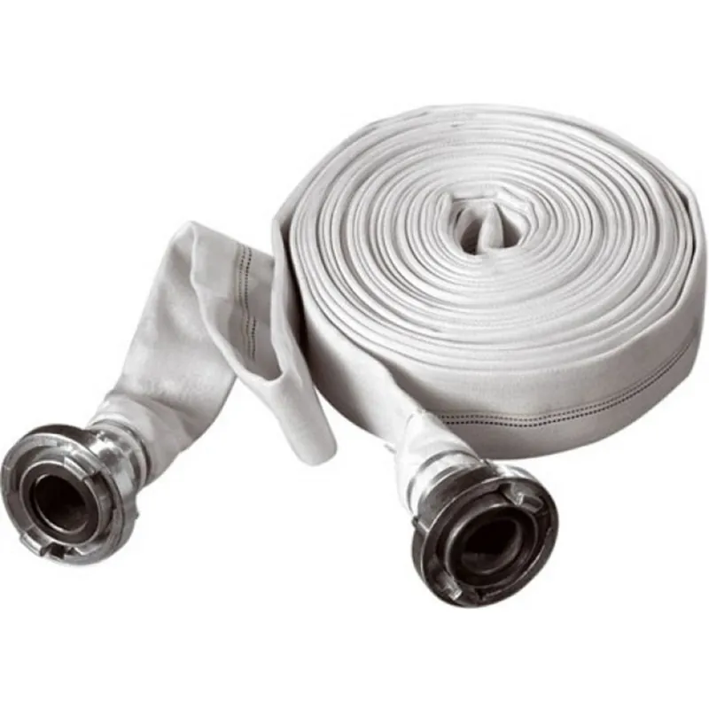 Op = Op waterslang plat polyester wit contimac