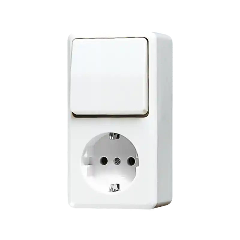 contactdoos+schakel wissel opbouw jung Lage Prijs