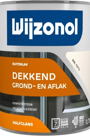 Goedkoop buitenverf halfglans parelwit
