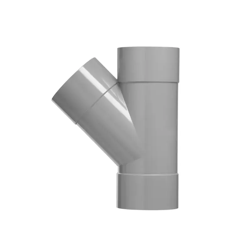 Fabrieksprijs T-stuk pvc grijs rwa