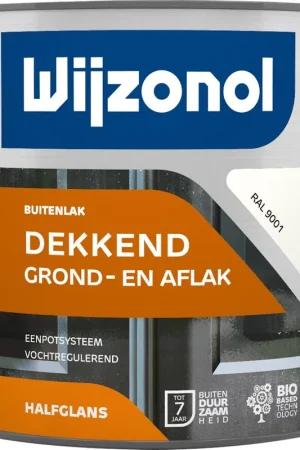 buitenverf halfglans crème wit Aanbieding