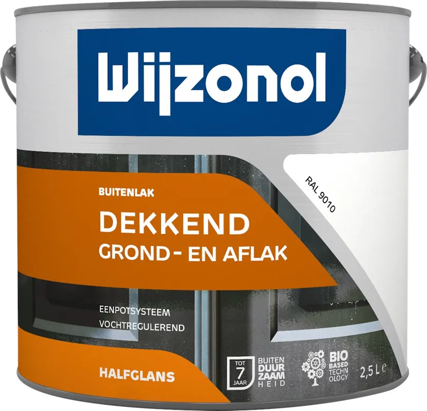 buitenverf halfglans zuiverwit Hoge Kwaliteit