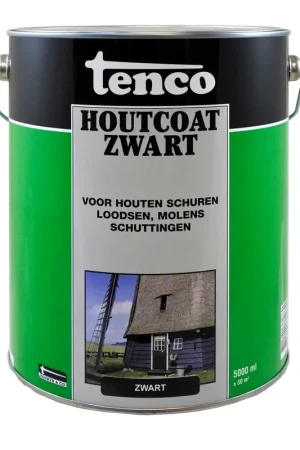 Fabrieksprijs houtcoat zwart tenco
