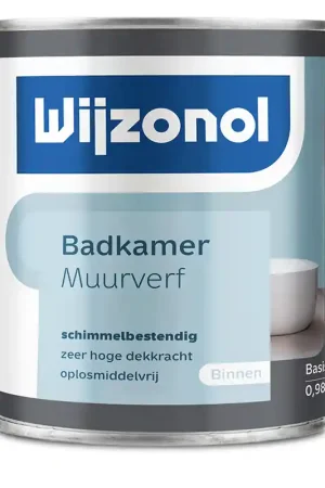 muurverf badkamer mat wit wijzonol Fabrieksprijs