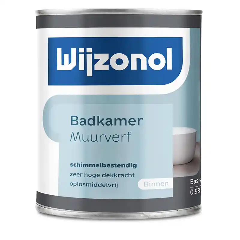 muurverf badkamer mat wit wijzonol Fabrieksprijs