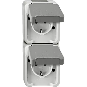 Gratis Retour wandcontactdoos opbouw dubbel aquastar