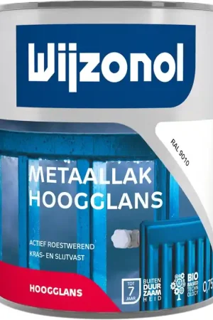 metaallak hoogglans zuiverwit Korting