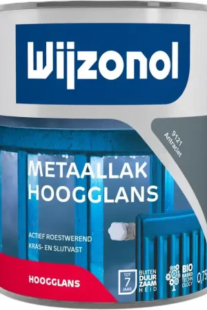 Weekendaanbieding metaallak hoogglans antraciet