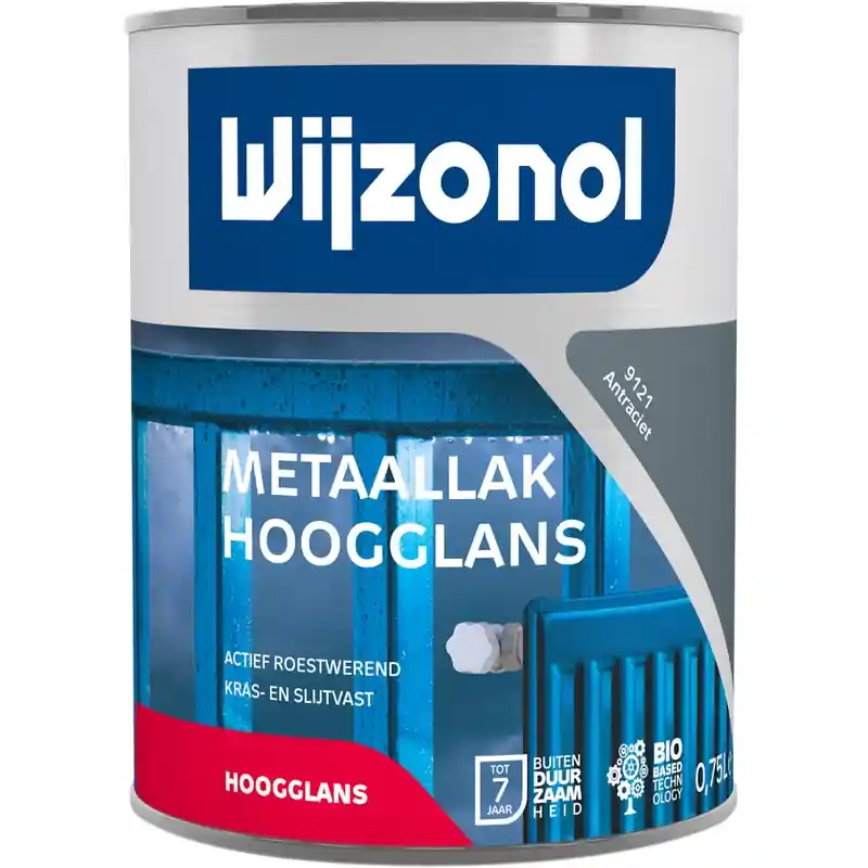 Weekendaanbieding metaallak hoogglans antraciet
