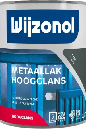 metaallak hoogglans zwart Hete Deal