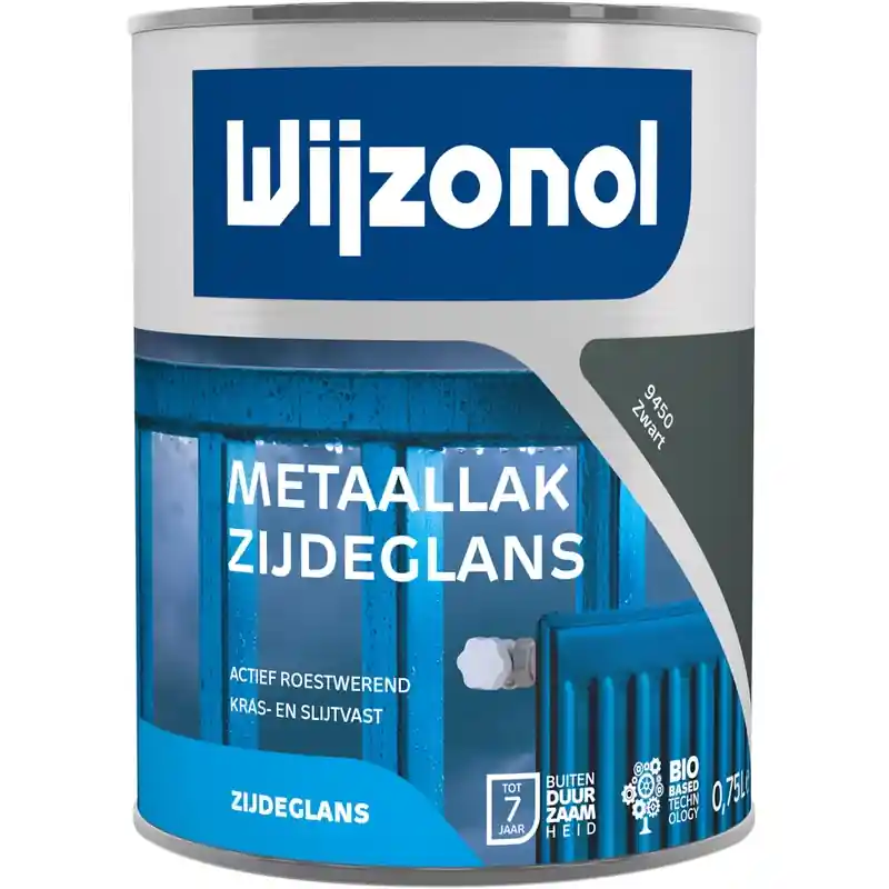 Bestseller metaallak zijdeglans zwart