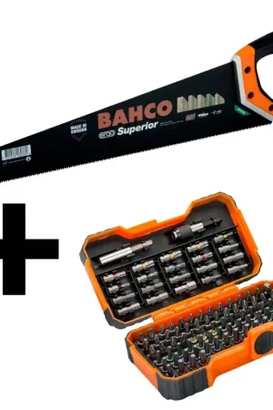 actieset handzaag + bitset bahco Voordeelprijs