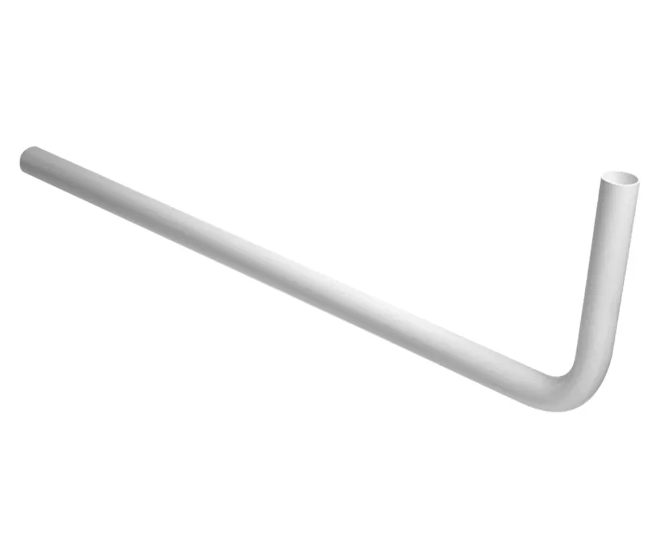 Exclusieve Aanbieding vloerbuis haaks pvc wit bonfix