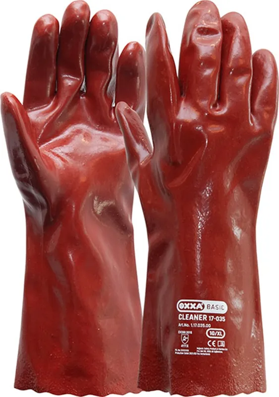 Merkproduct werkhandschoenen pvc industry oxxa