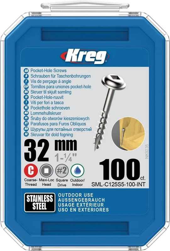 pockethole schroef rvs kreg Hete Deal