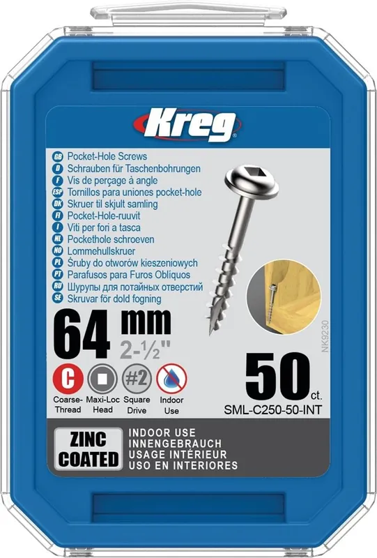 Laatste Versie pockethole schroef verzinkt kreg